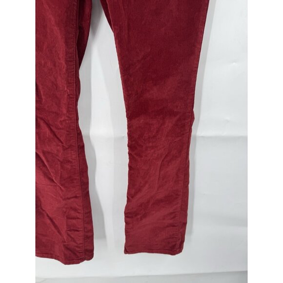 Levi’s 725 High Rise Bootcut Corduroy Jean Women 27 Red Western Bohemian Preppy - Picture 9 of 9